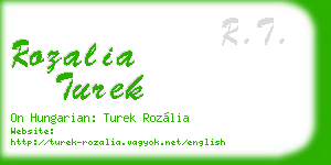 rozalia turek business card